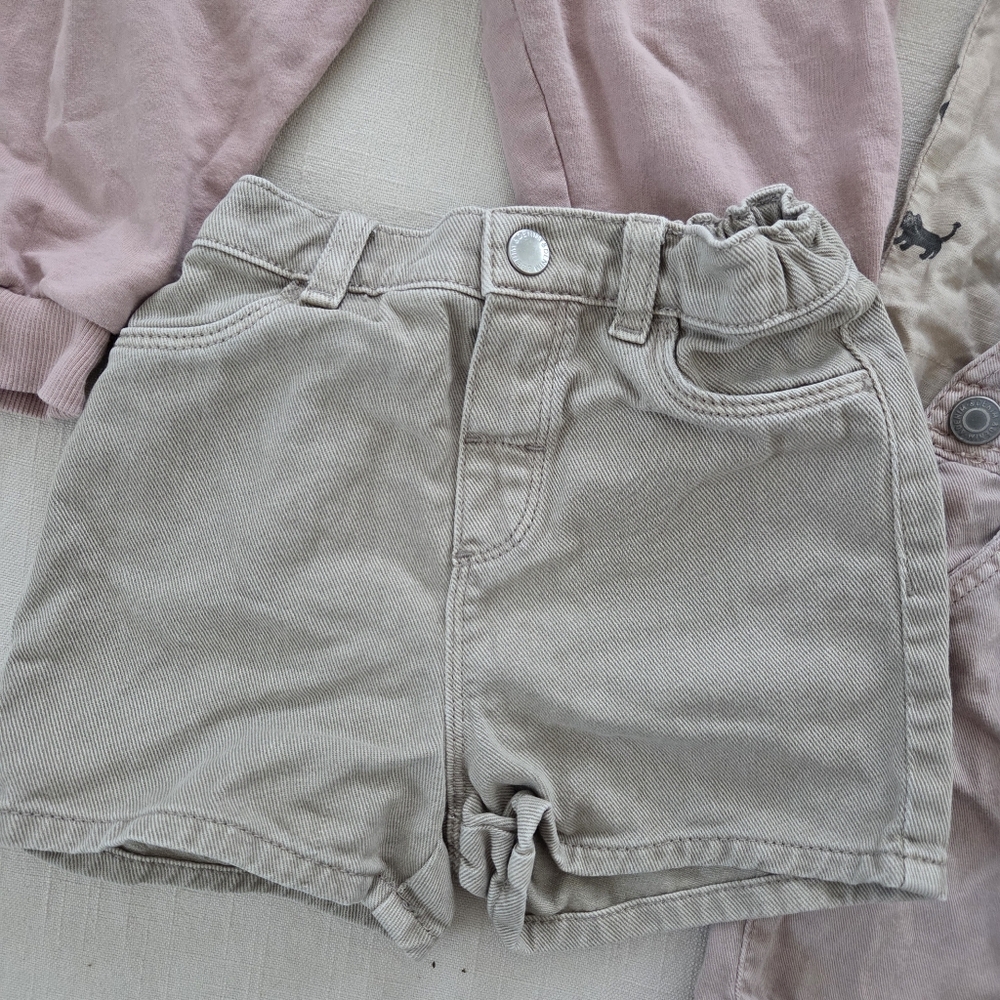 H&m Bundle Neutral Beige Baby Toddler Matching Outfit Set 12 Months - Picture 2 of 10
